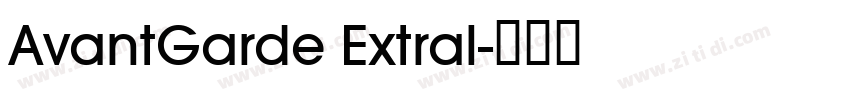AvantGarde Extral字体转换
